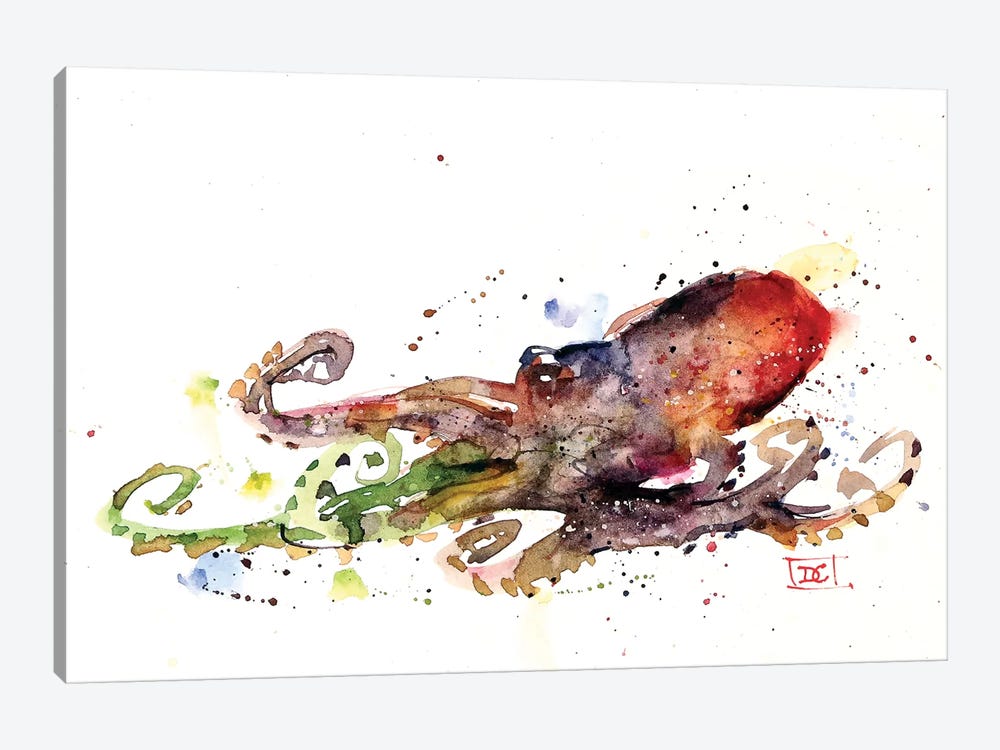 Octopus by Dean Crouser 1-piece Canvas Art Print