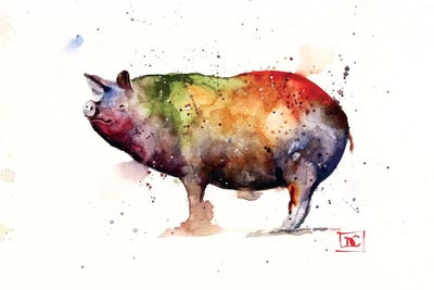 Pig by Dean Crouser canvas print