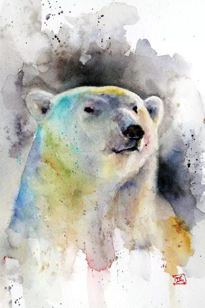 Polar Bear by Dean Crouser framed canvas print