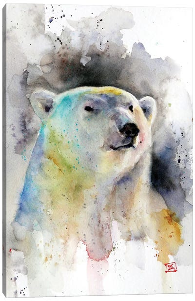 Polar Bear Canvas Art Print - Dean Crouser