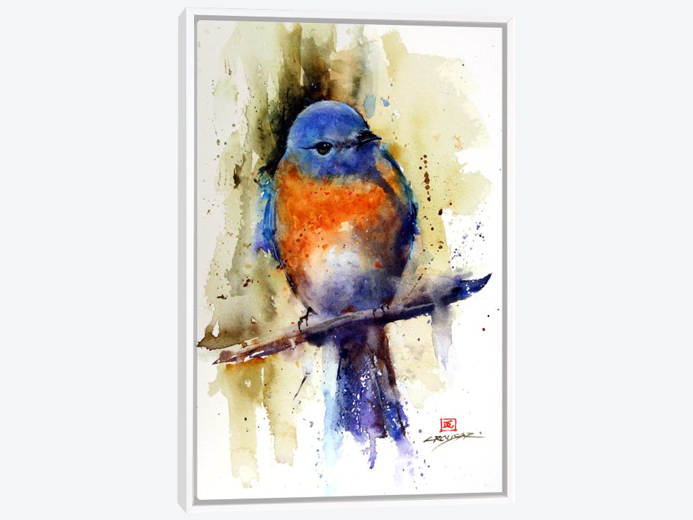 Original Watercolor Painting Spangled Cotinga Bird Art (Mini ATC ACEO size,  not a print)