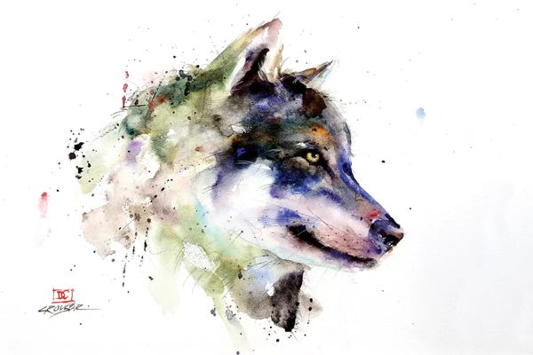 Siberian Huskies: Sentry by Dean Crouser