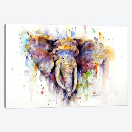 Elephant Canvas Print #DCR11} by Dean Crouser Canvas Artwork