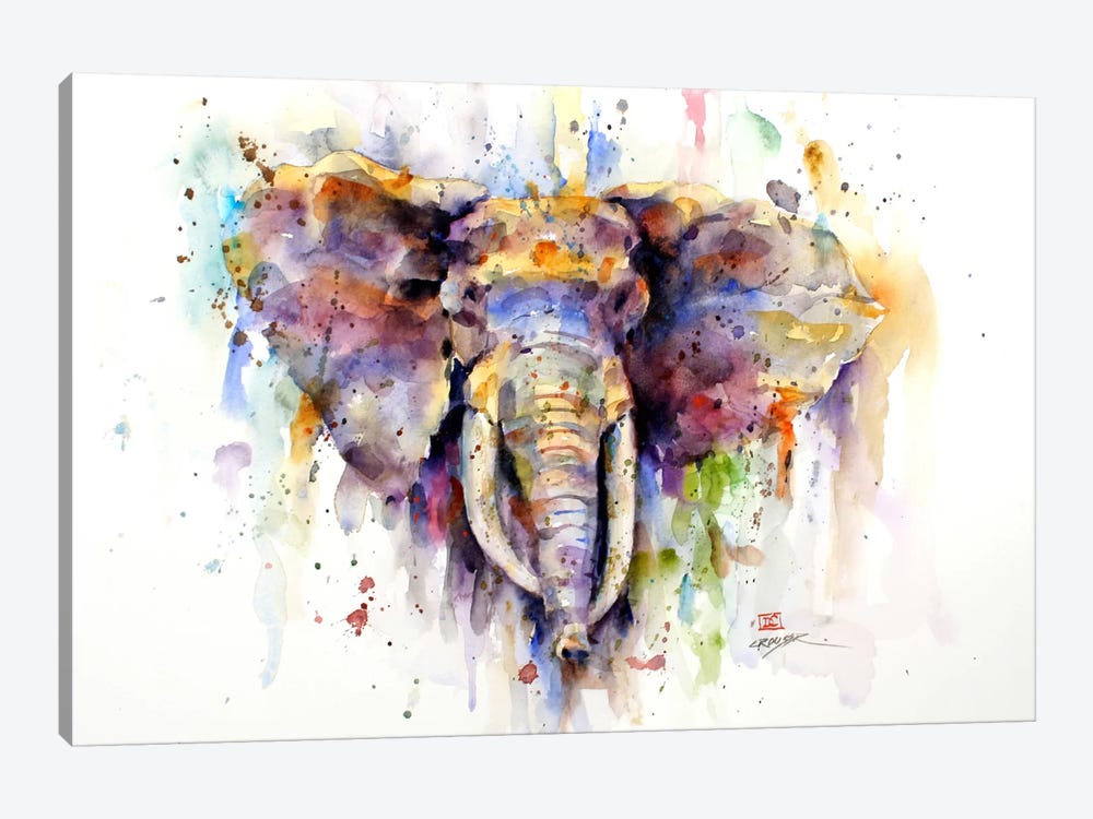 Elephant by Dean Crouser 1-piece Art Print