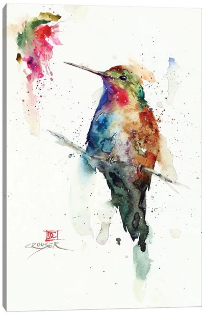 Agate Canvas Art Print - Hummingbird Art