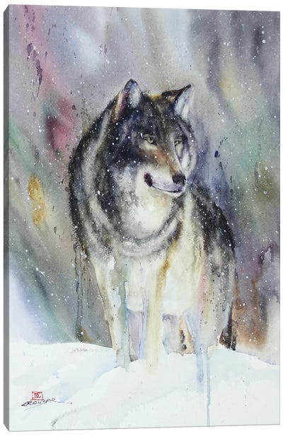 Alpha Canvas Art Print - Rustic Winter
