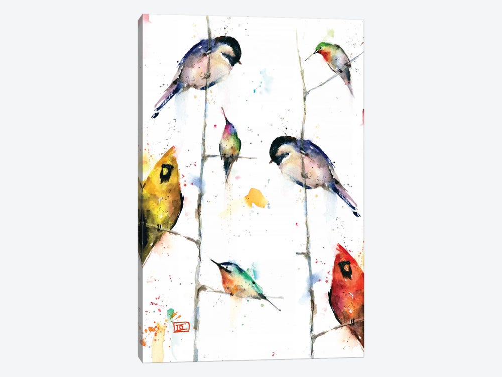 Birds on Branches by Dean Crouser 1-piece Canvas Artwork