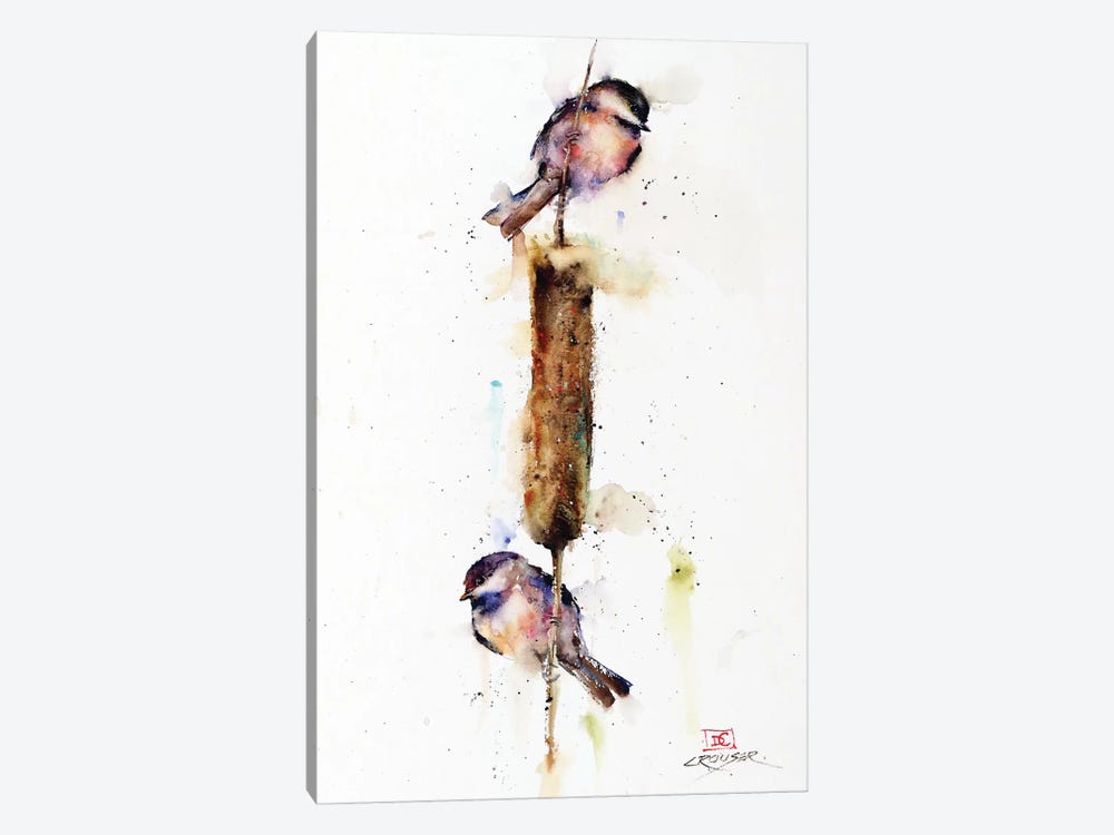Cattail Conversation II by Dean Crouser 1-piece Canvas Print