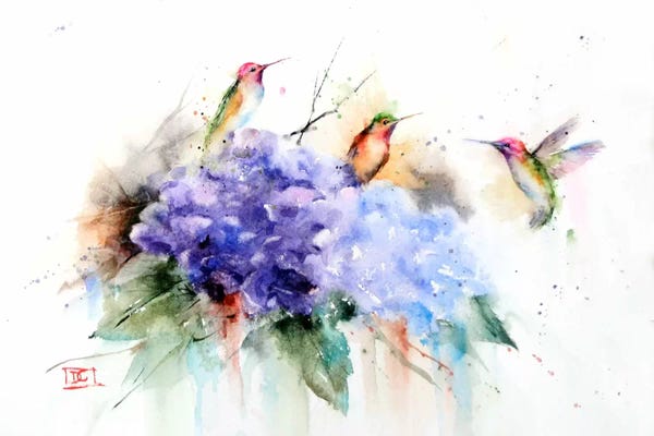 Three Hummingbirds