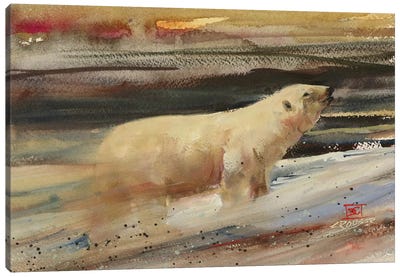 Into the Front Canvas Art Print - Polar Bear Art