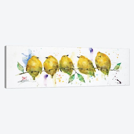 Lemon Birds Canvas Print #DCR133} by Dean Crouser Canvas Print