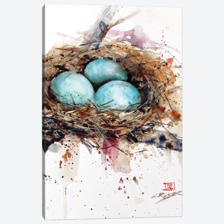 Robins Nest Canvas Print #DCR138} by Dean Crouser Art Print