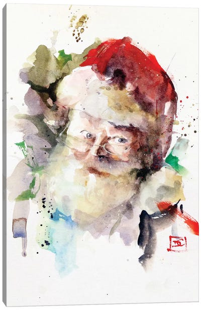 Santa Canvas Art Print - Large Christmas Art