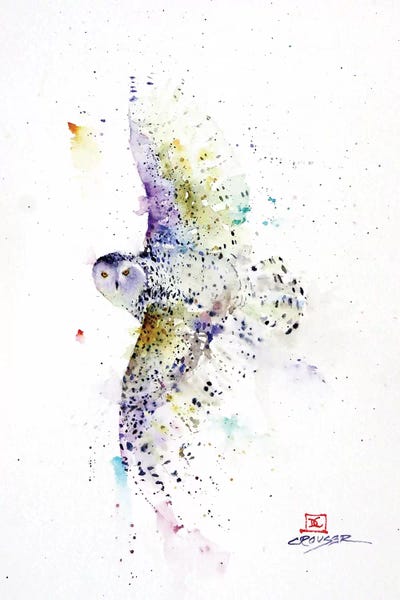 Snowy in Flight