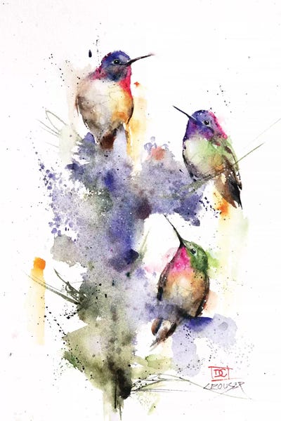 Three's Company by Dean Crouser framed canvas print