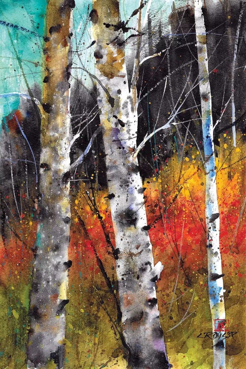 Trees on Fire by Dean Crouser wall art