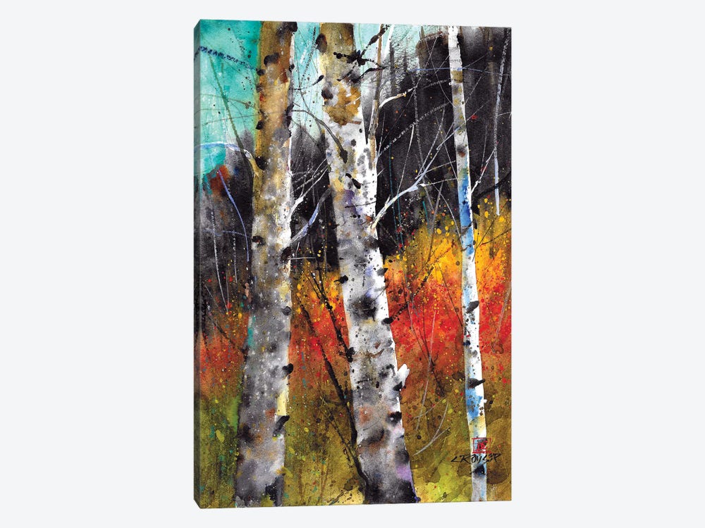 Trees on Fire by Dean Crouser 1-piece Canvas Print