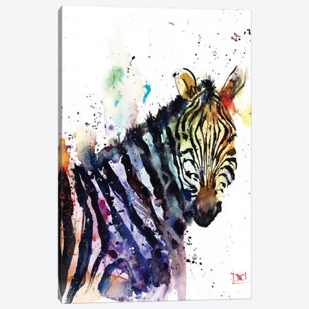 Zebra Canvas Print #DCR146} by Dean Crouser Canvas Art Print
