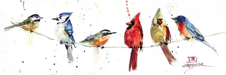 Birds On A Wire by Dean Crouser wall art
