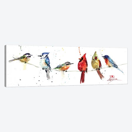 Birds On A Wire Canvas Print #DCR148} by Dean Crouser Canvas Wall Art