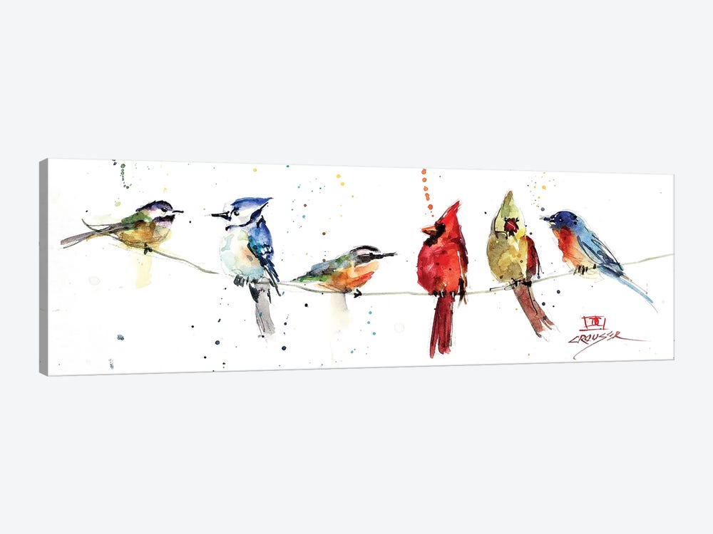 Birds On A Wire by Dean Crouser 1-piece Canvas Print