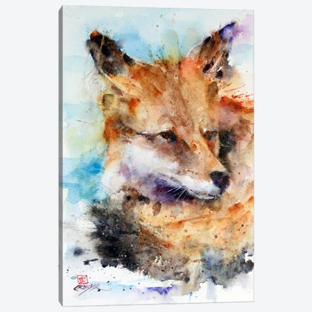 Fox Canvas Print #DCR14} by Dean Crouser Art Print