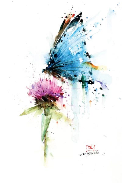 Butterflies and Flowers: Butterfly & Thistle by Dean Crouser