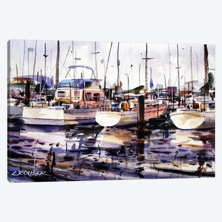Everett Boat Slips Canvas Print #DCR158} by Dean Crouser Canvas Print