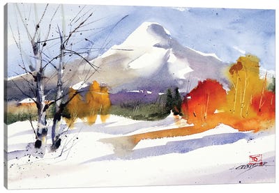 Fall Meets Winter Canvas Art Print - Colorful Arctic