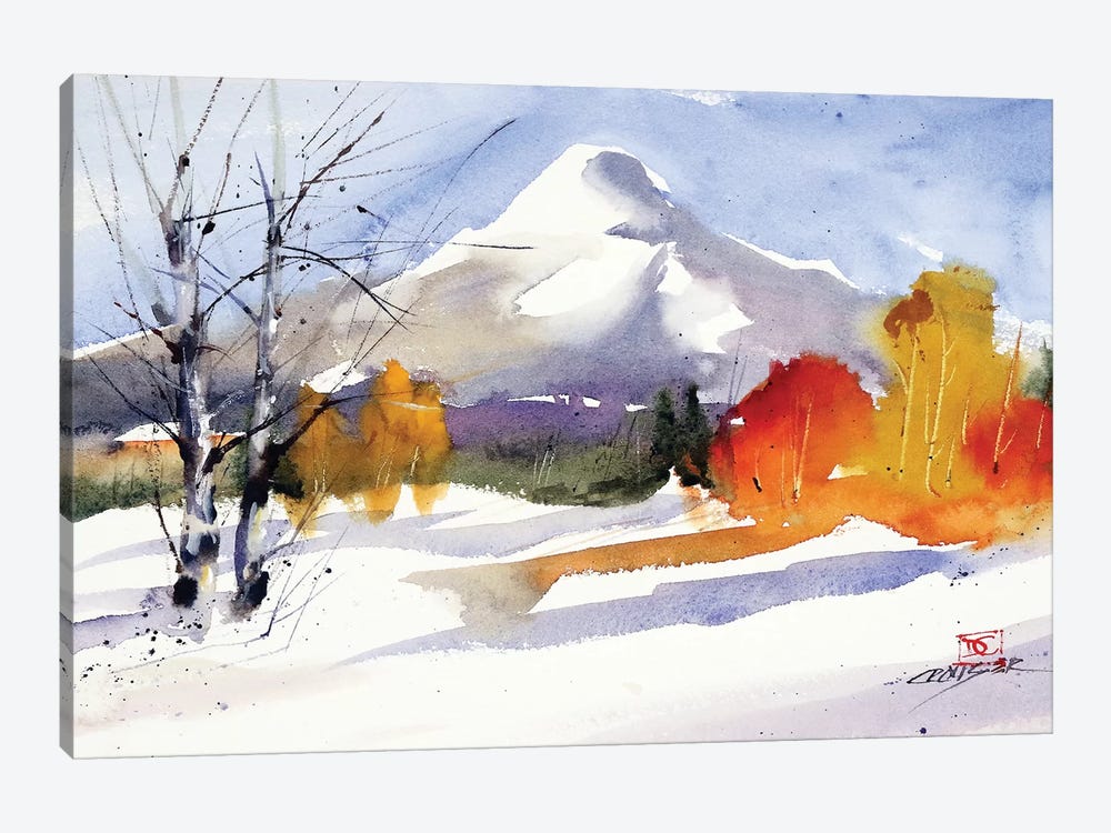Fall Meets Winter by Dean Crouser 1-piece Canvas Print