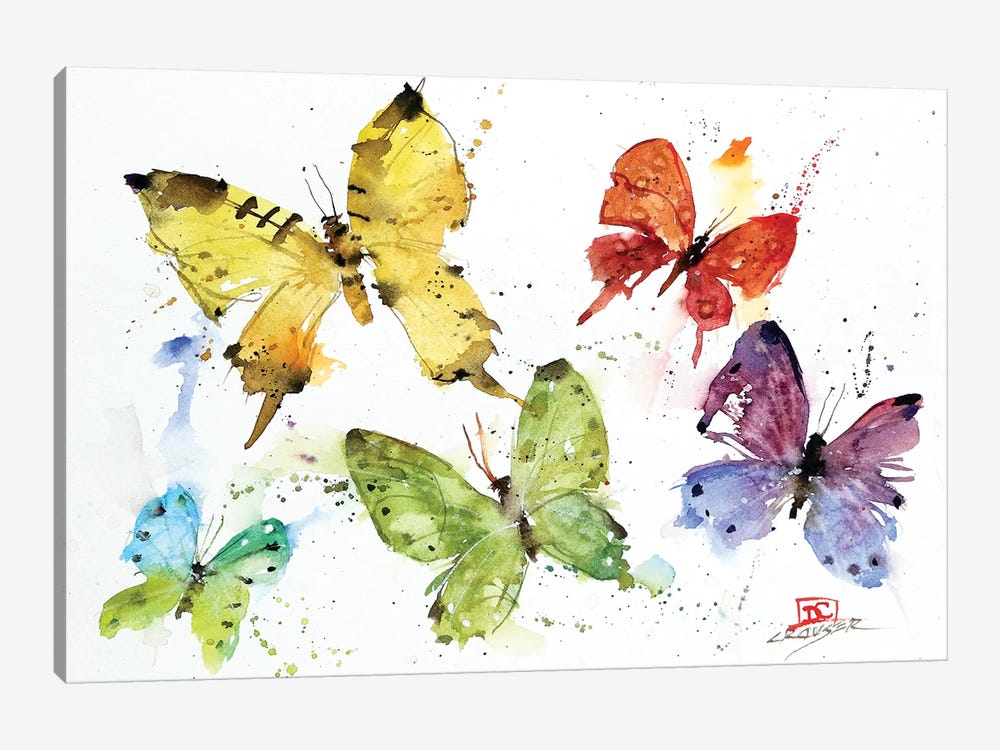 Flock Of Butterflies by Dean Crouser 1-piece Canvas Wall Art
