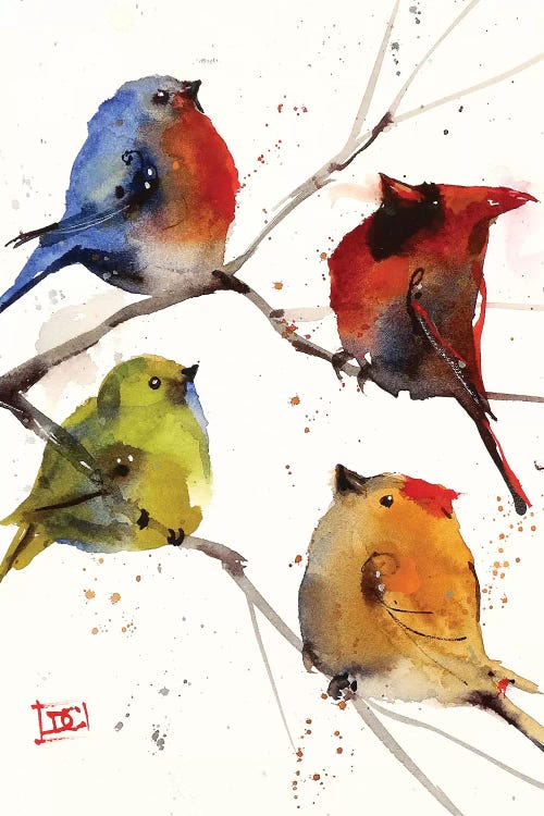 Four Songbirds