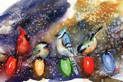 Holiday Chirpers by Dean Crouser framed wall art