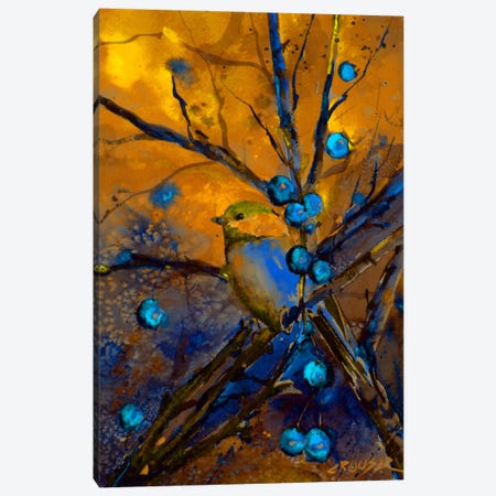 Bird & Berries Canvas Print #DCR16} by Dean Crouser Canvas Print