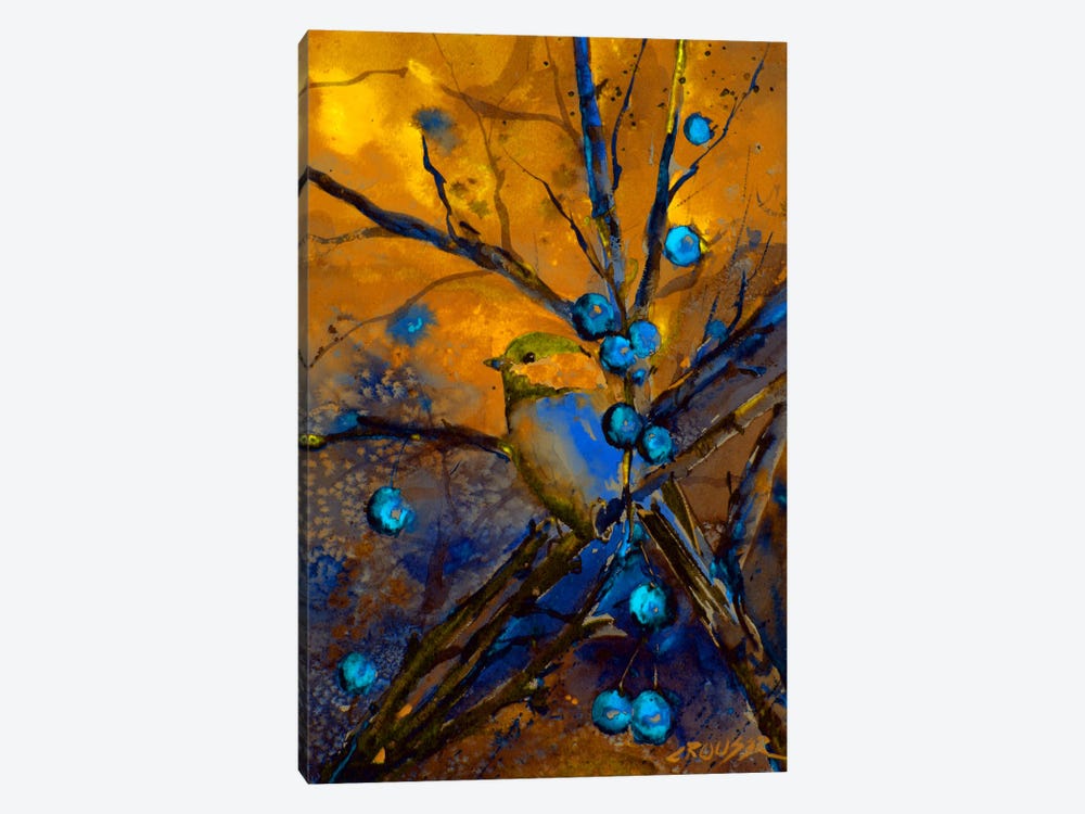 Bird & Berries by Dean Crouser 1-piece Canvas Art