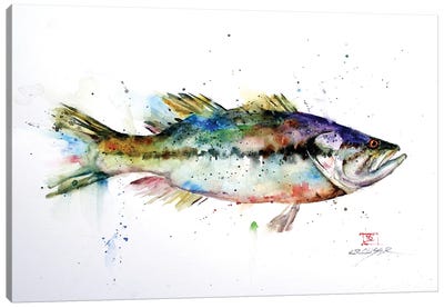 Largemouth Canvas Art Print - Fish Art