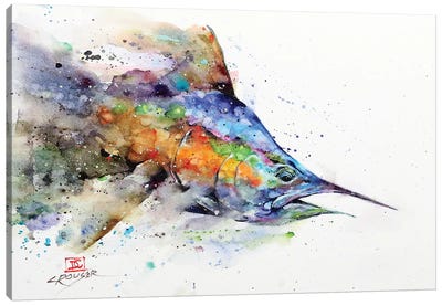 Marlin Canvas Art Print - Dean Crouser