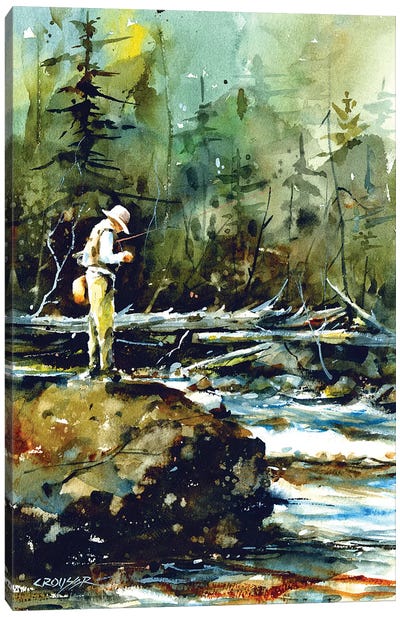 On The Rock Canvas Art Print - Dean Crouser
