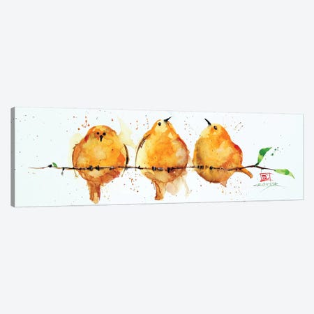 Orange Birds Canvas Print #DCR175} by Dean Crouser Canvas Artwork