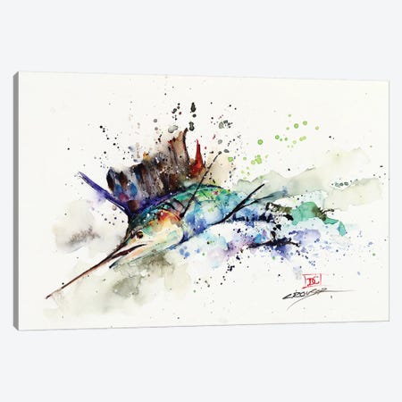 Sailfish Canvas Print #DCR177} by Dean Crouser Canvas Artwork