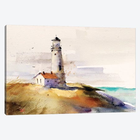 Summer Lighthouse Canvas Print #DCR179} by Dean Crouser Canvas Print