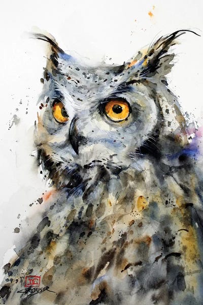 The Watcher by Dean Crouser framed canvas print