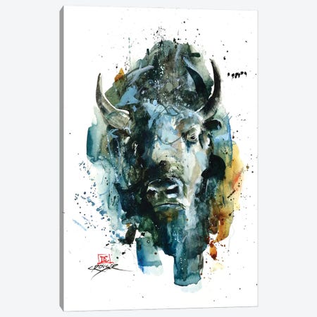 Abstract Bison Canvas Print #DCR182} by Dean Crouser Canvas Art