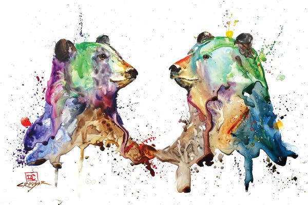 Lakehouse Décor: Bear Pair by Dean Crouser