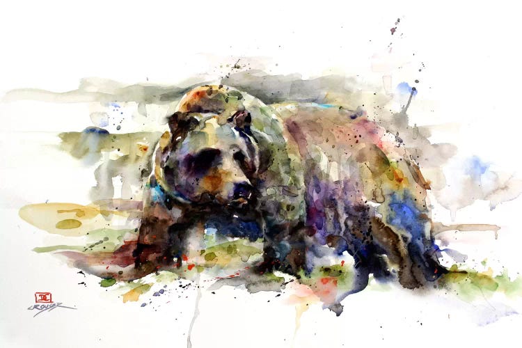 Multi-Colored Bear by Dean Crouser wall art