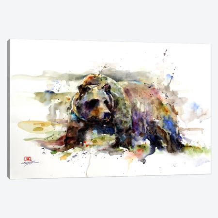 Multi-Colored Bear Canvas Print #DCR18} by Dean Crouser Canvas Wall Art