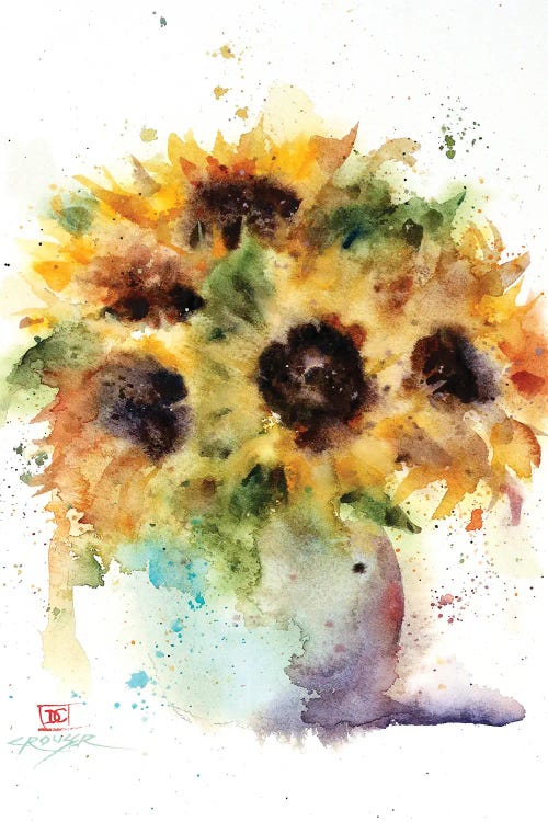 Sunflower Vase by Dean Crouser wall art