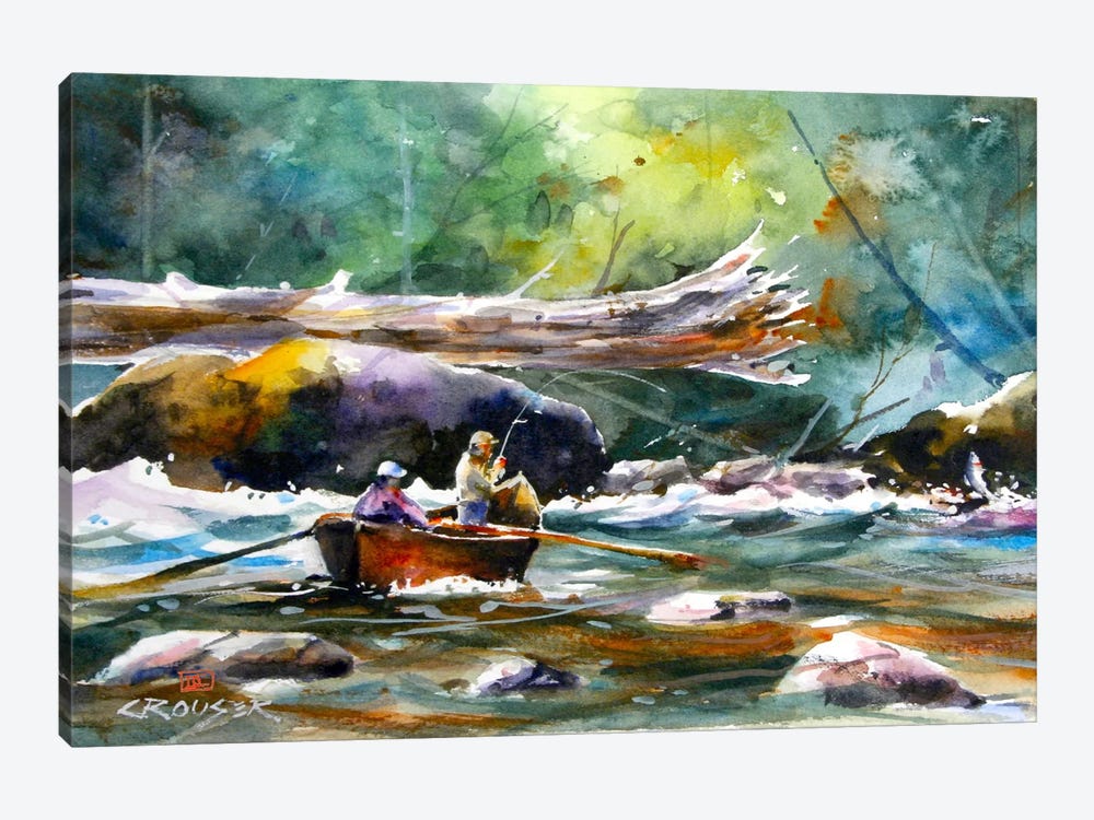 In the Boat II 1-piece Canvas Print