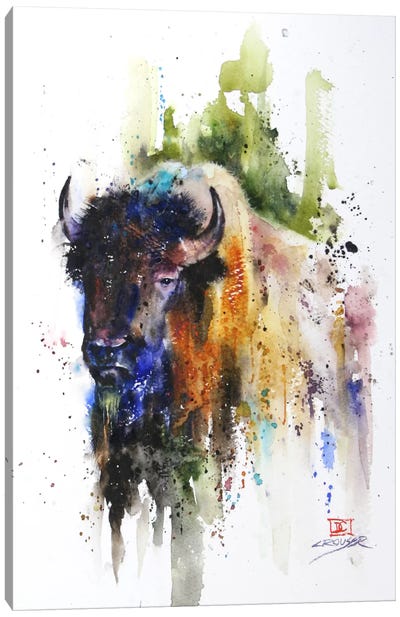Yak Canvas Art Print - Bison & Buffalo Art