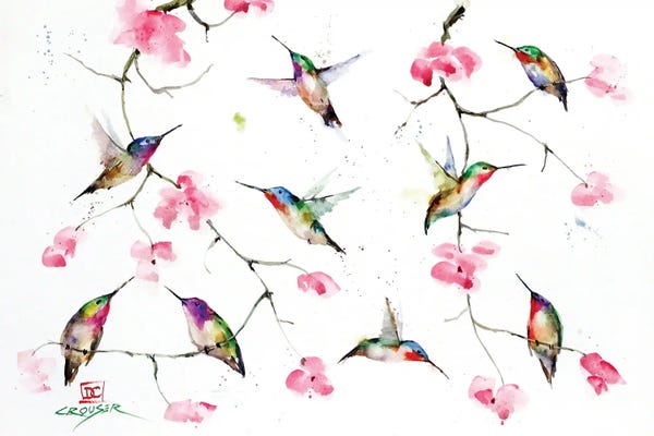 Blossoms: Hummingbird Meeting by Dean Crouser